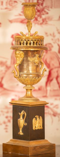 
Pair of candlesticks, in the shape of a...