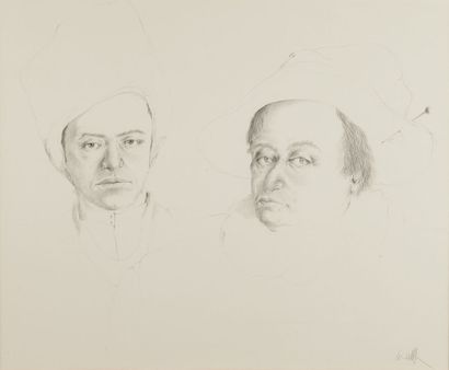 Ecole MODERNE

Deux personnages en buste

Crayon...