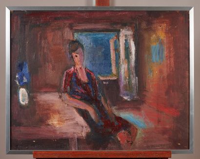 MODERN SCHOOL

Woman in an Interior 

Oil...
