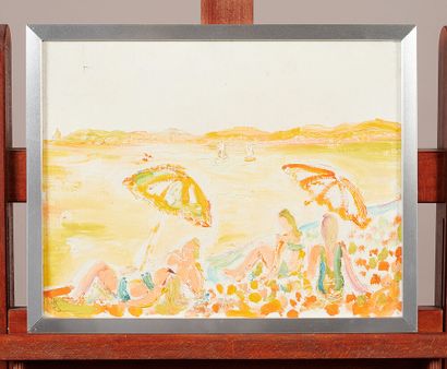 Attributed to Roland DAVID (1921- 1981)

Sunbathing

Oil...