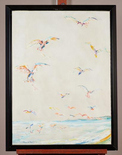 Roland DAVID (1921- 1981)

The seagulls 

Oil...