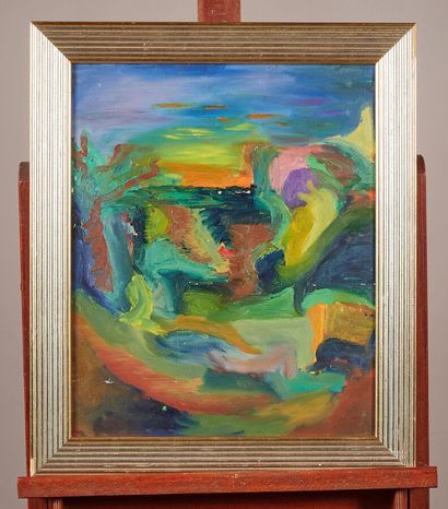 Modern school

Composition 

Oil on cardboard...