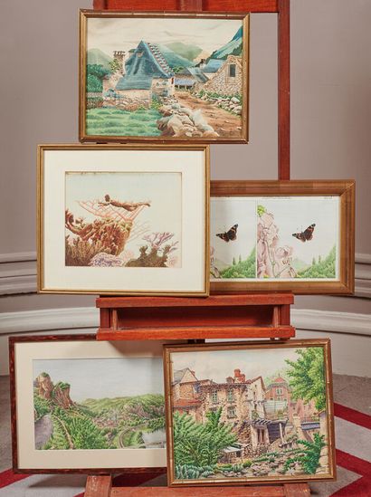 M.LEROY

5 watercolors of various sizes