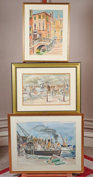 M.BERMOND

Lot of 22 watercolors and framed...
