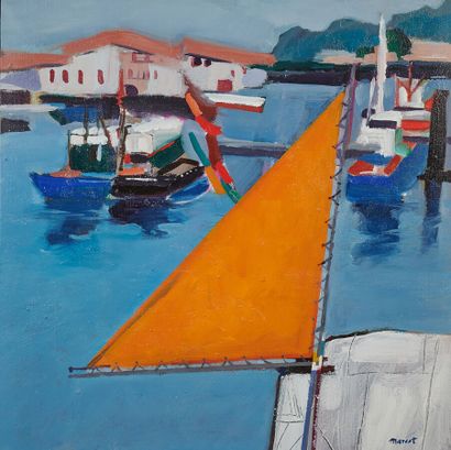 Alain MARCOT 

Orange Sail in Saint-Jean...
