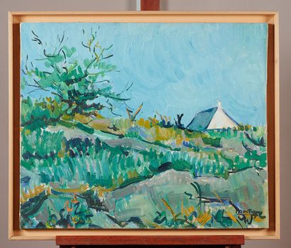 MOUNTAIN 

Landscape 

Oil on canvas, signed...