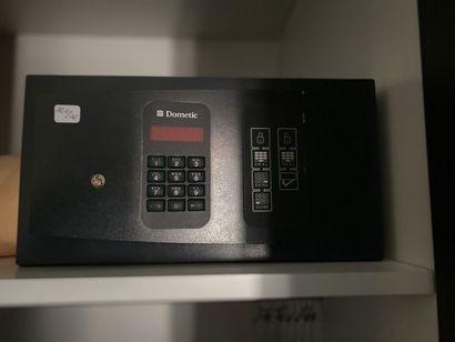 Small code safe with keyboard brand DOMETIC...