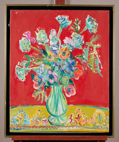 Roland DAVID (1921- 1981)

Bouquet 

Oil...