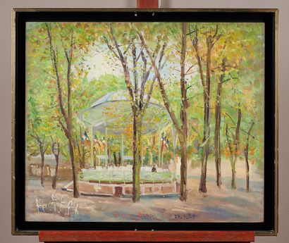 Jacques BIRR (1920-2012)

In a kiosk 

Oil...