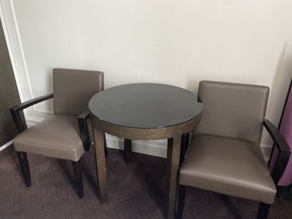 Ensemble de mobilier en mélaminé imitation...