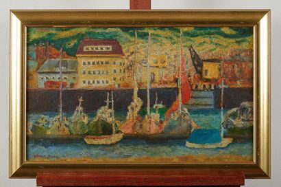 David AZUZ

Voiliers au port à Fécamp

Huile...