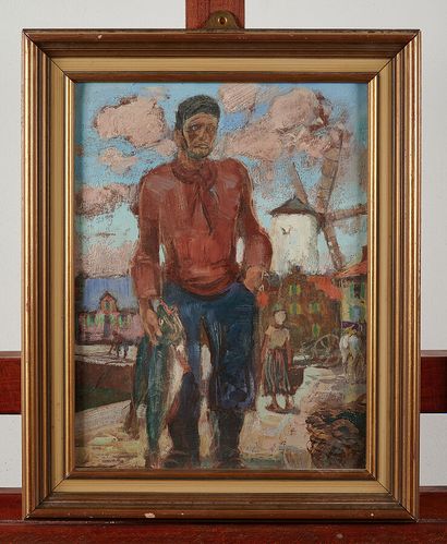 Ecole russe du XXe siècle 

Pêcheur sur le...
