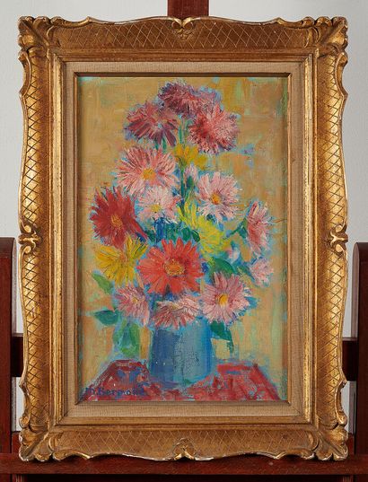 M.BERMOND

Nature morte aux fleurs

Huile...