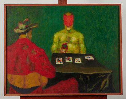 BAUJOU ( XXe siècle)

Le jeu de cartes masqué

Huile...
