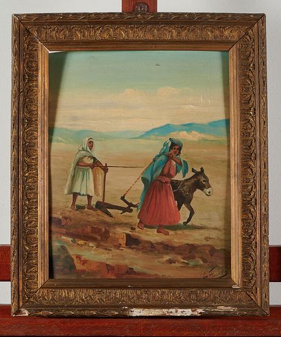 E.FOURNAS

Deux personnages orientaux et...
