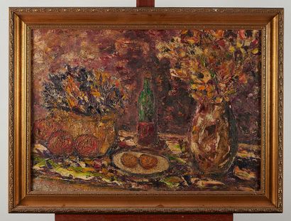 Ecole moderne

Nature morte aux pommes, vase,...
