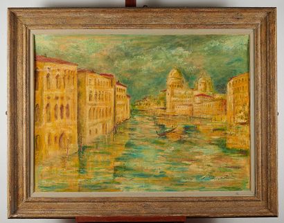 RIGEL ( XXe siècle)

Le grand canal à Venise

Huile...