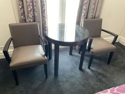 Ensemble de mobilier en mélaminé imitation...