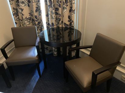 Ensemble de mobilier en mélaminé imitation...