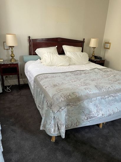 Double bed, Directoire style headboard, one...