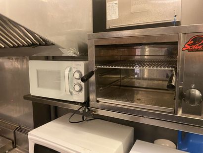 SOFRACA stainless steel salamander with three...