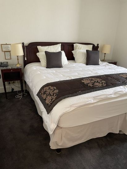 Double bed, Directoire style headboard, one...