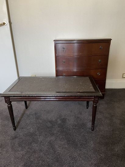 Lot including: an English style chest of...