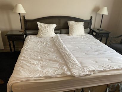Double bed composed of two box springs and...