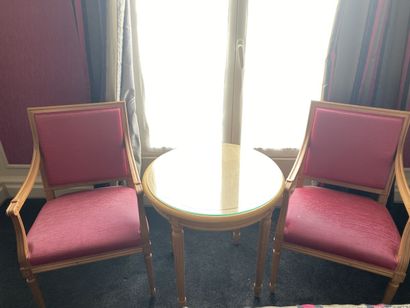 Set of living room furniture including a...