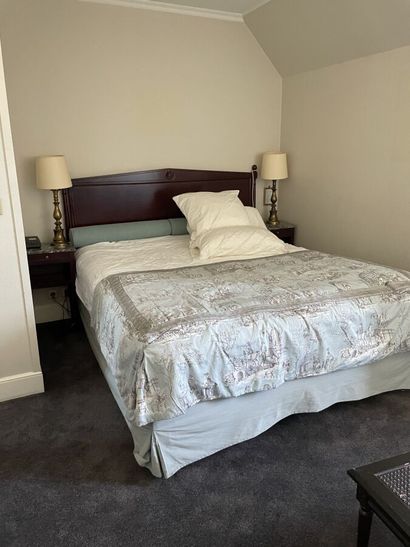 Double bed, Directoire style headboard, two...