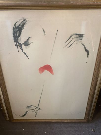 Lot of 16 framed pieces of which lithograpohies...