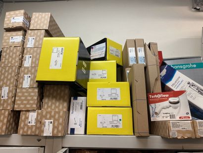 4 metal cabinets and their contents of hardware...