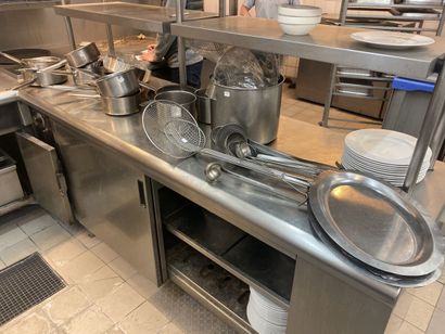 Important lot of kitchen utensils including:...