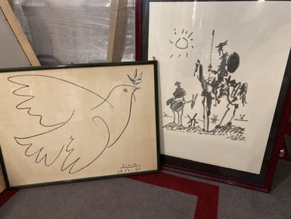 Two reproductions after PICASSO: Dove and...
