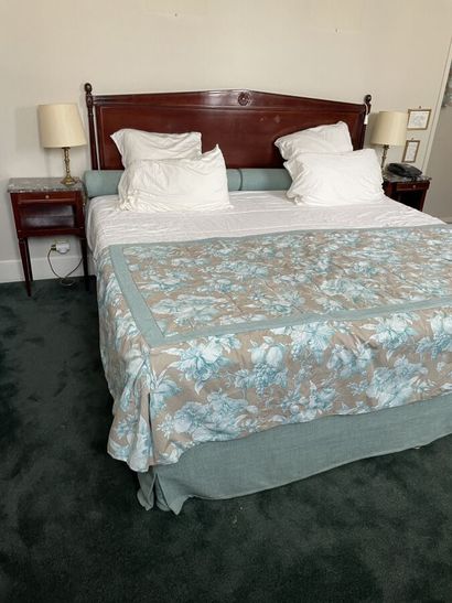 Double bed, Directoire style headboard, one...