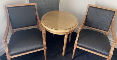 Set of living room furniture including a...