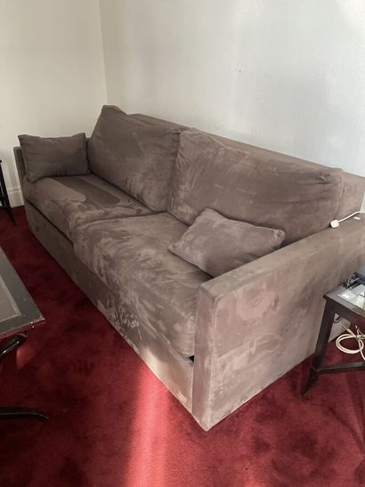 Sofa that converts into a bed, imitation...
