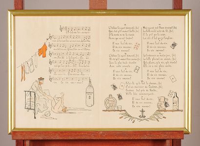 A lot of prints on the old French songs,...