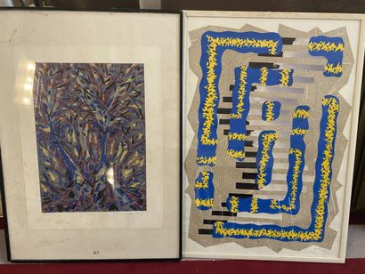 Lot of 2 works including :

- Juan Carlos...