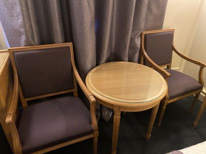 Set of living room furniture including a...