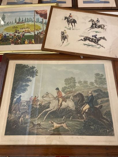 After Carle Vernet, La chasse au renard,...