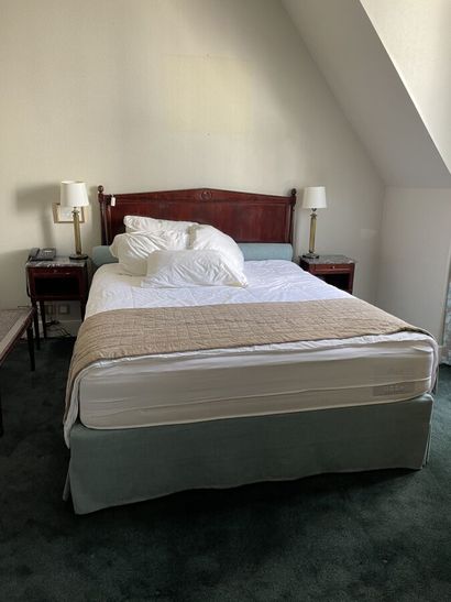 Double bed, Directoire style headboard, one...
