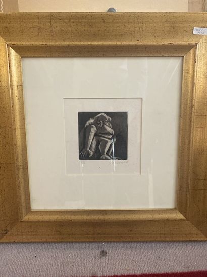 Lot of 16 framed pieces of which lithograpohies...
