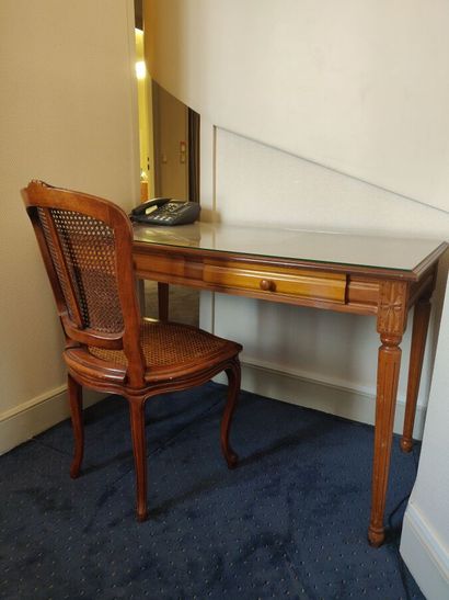 Louis XVI style desk opening with two drawers...