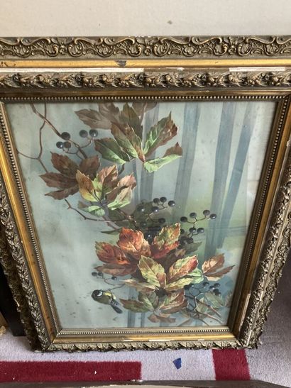 Lot of 10 various framed pieces including...