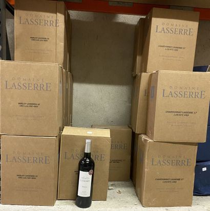 18 cartons six bouteilles, Domaine Lasserre,...