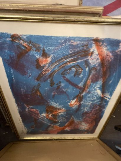 Lot of 18 framed pieces of different sub...