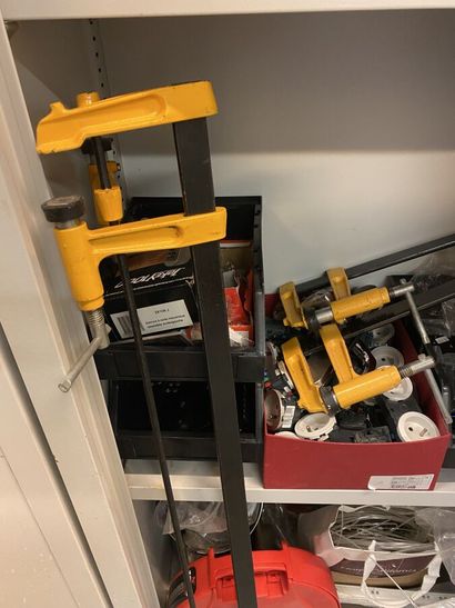 4 metal cabinets and their contents of hardware...