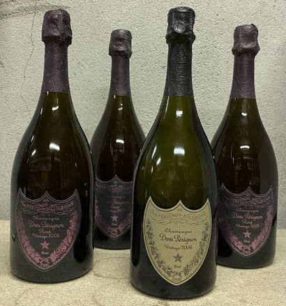 Trois bouteilles champagne Dom Pérignon Rosé...