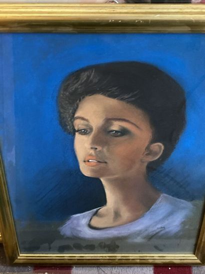 Lot twelve framed pieces of various female...